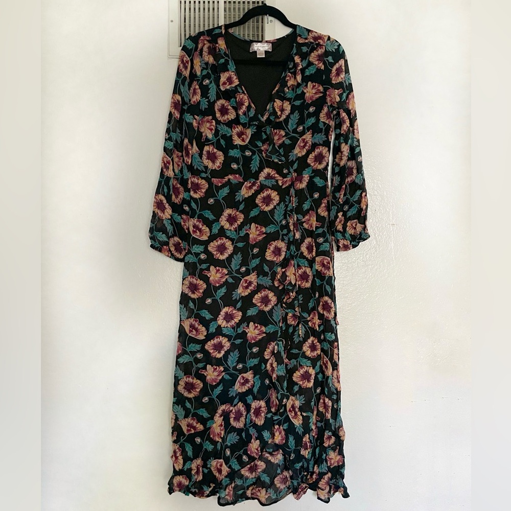 Floral long sleeve dress band of gypsies